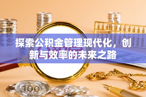 永善探索公积金管理现代化，创新与效率的未来之路